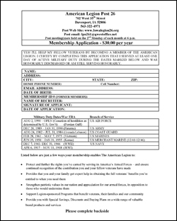 Click Here To Print Membership Form